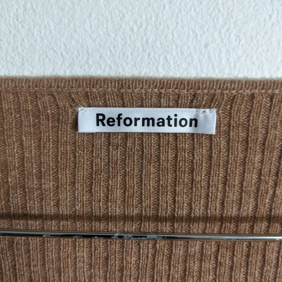 NEW Reformation Piazza Cashmere Sweater XS - Picture 3 of 5